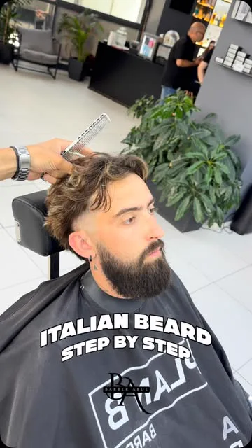 A detailed Italian beard treatment by Barber Abde